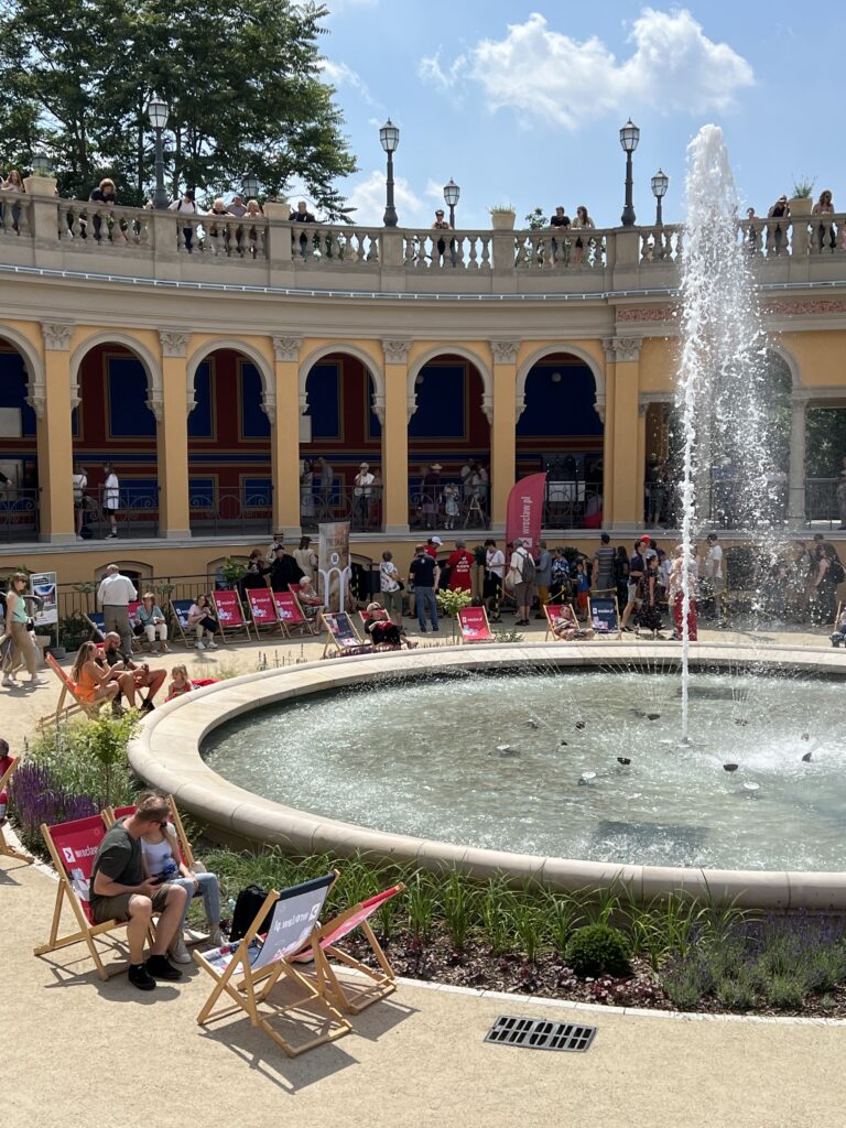Springbrunnen bei der Liebichshöhe Breslau