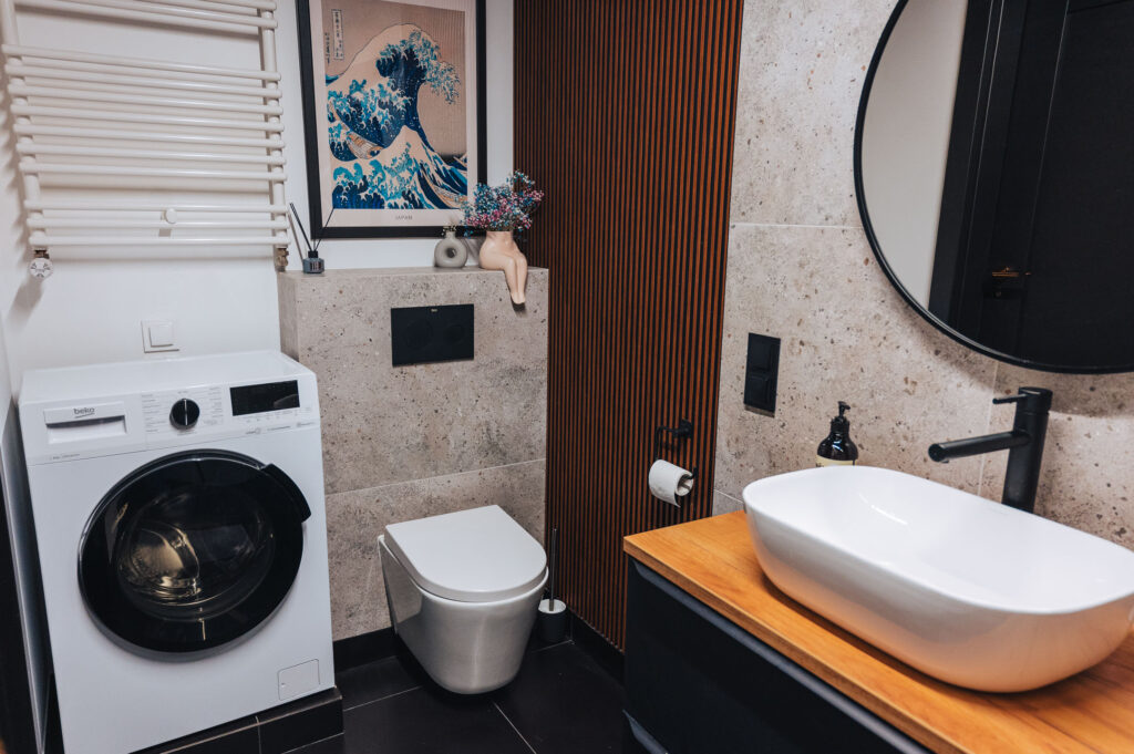 Ferienwohnung in Breslau Badezimmer