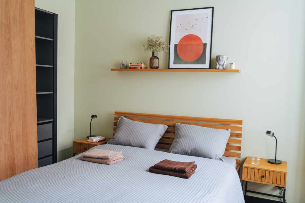 Ferienwohnung in Breslau Schlafzimmer